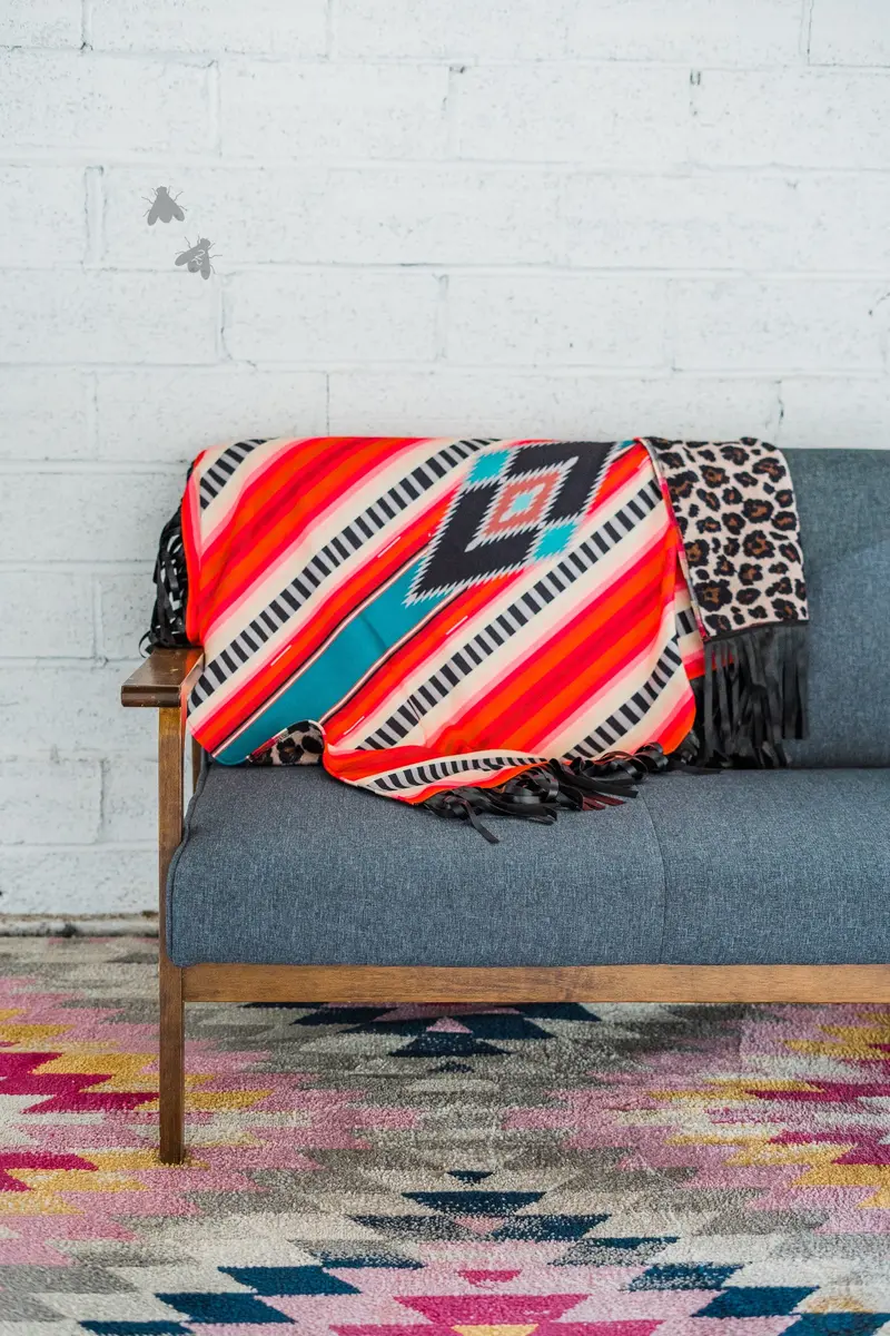 Nebraska Nights Fringe Blanket 1