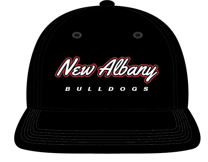 New Albany Bulldogs Snapback Cap (Script Logo) 1