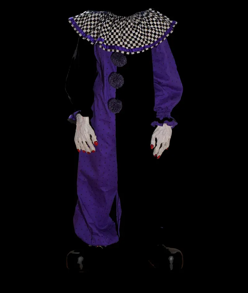 New For 2026 "Professional Movie Clown Suit In Purple" Costume 1