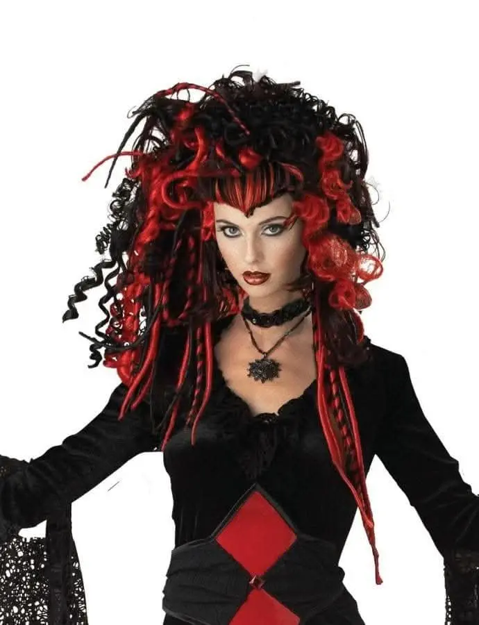 "Nightmare Black Widow" Halloween Wig 1