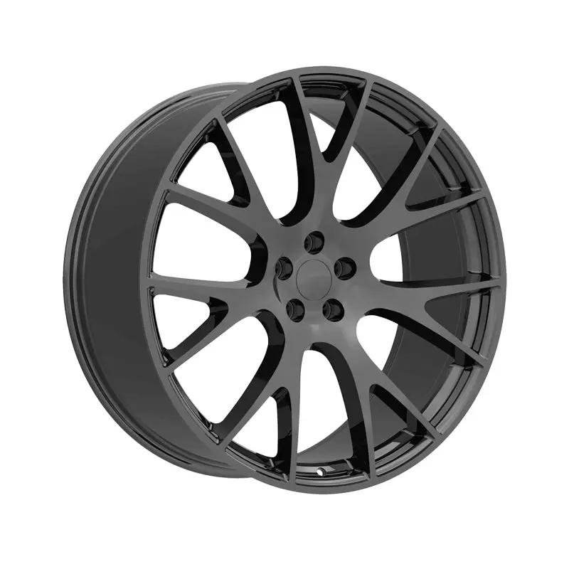 Oep 161B 20X10 5X115 71.5 Hub +18 Offset Gloss Black Wheel Rim 1