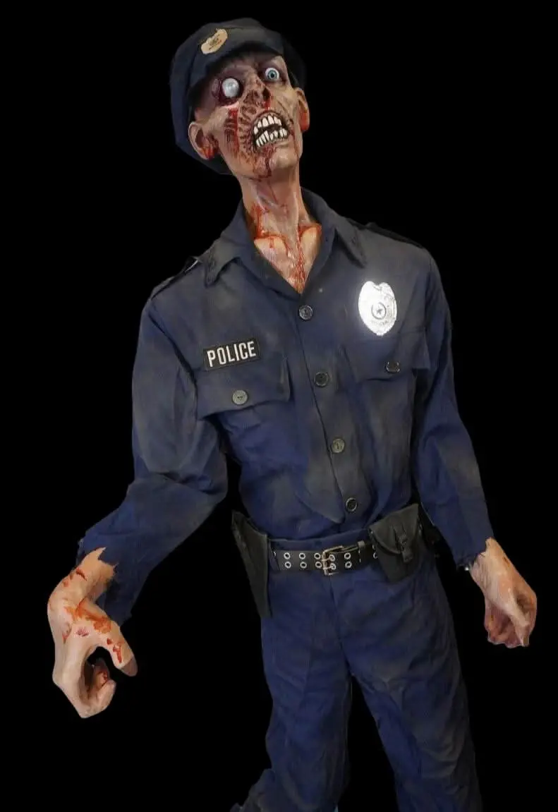 "Officer Iggy" Zombie Professional Full Body Halloween Prop 1