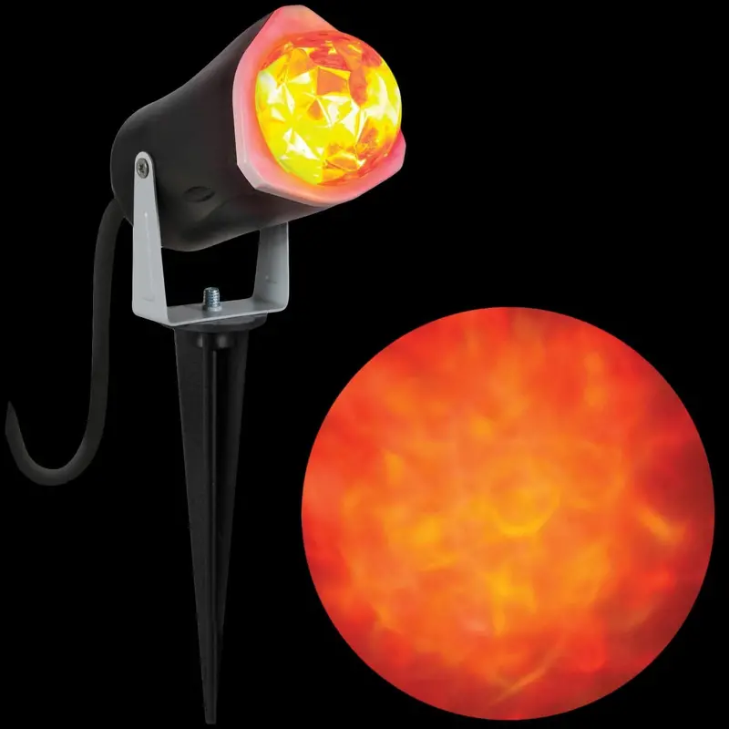 "Outdoor Light Show - Fire And Ice" Haunted House Lighting 1