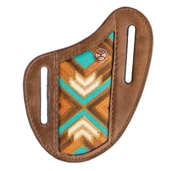 Pancake Knife Sheath Montezuma-Teal 1