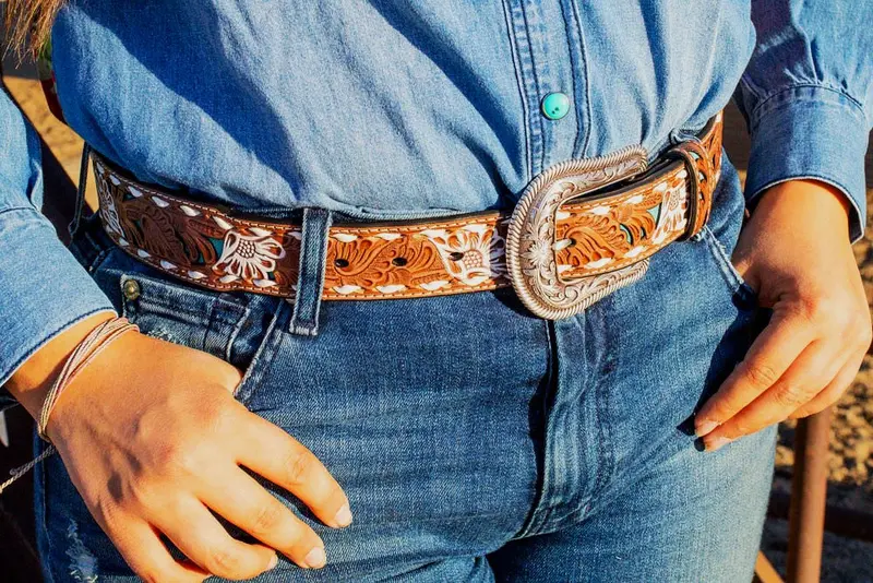 Pierced Floral Belt 1