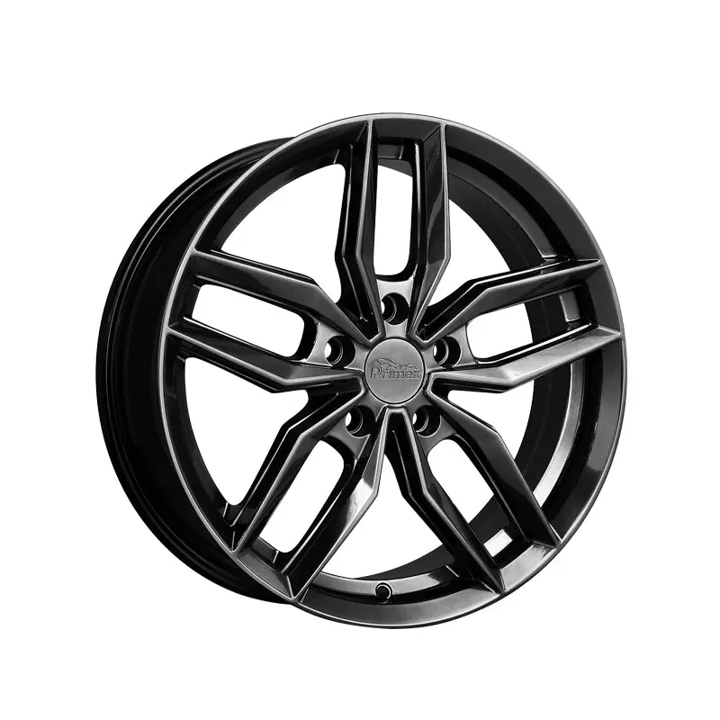 Primax 776 15X6.5 5-4.5 73.1 Hub +38 Offset Chromium Black Wheel Rim 1