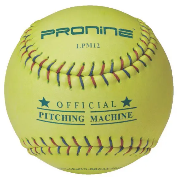 Pronine Leather Pitching Machine 12" Softball (Dz) 1