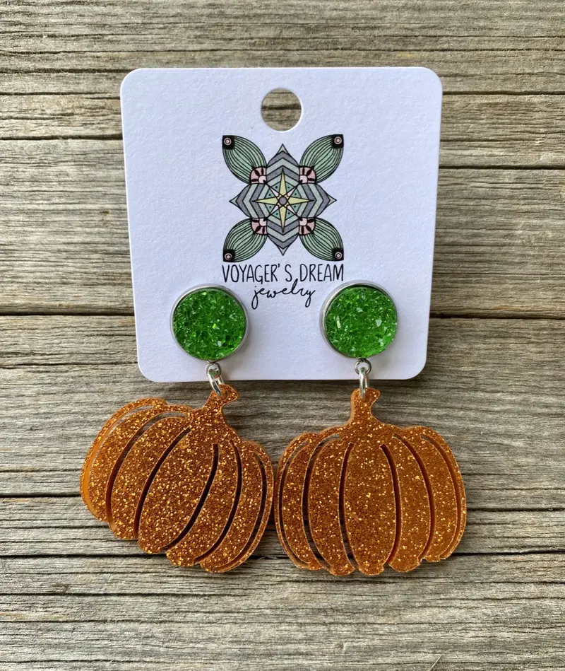 Pumpkin Earrings 1