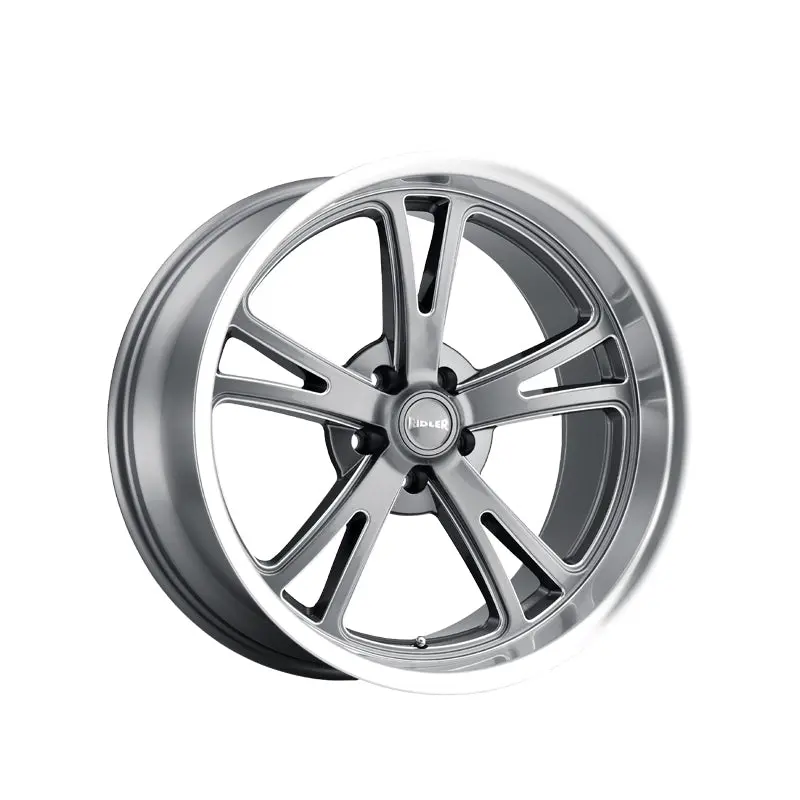 Ridler 606 20X10 5-120.65 83.82 Hub 0 Offset Gray Wheel Rim 1