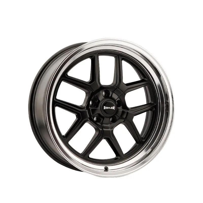 Ridler 610 17X7 5-120.65 83.82 Hub 0 Offset Black Wheel Rim 1