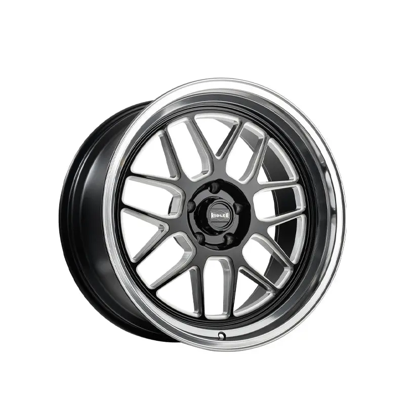 Ridler 611 20X10 5-114.3 83.82 Hub 0 Offset Black Wheel Rim 1