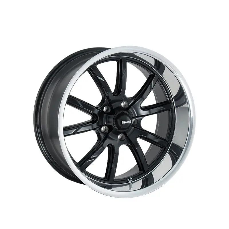 Ridler 650 18X8 5-114.3 83.82 Hub 0 Offset Black Wheel Rim 1