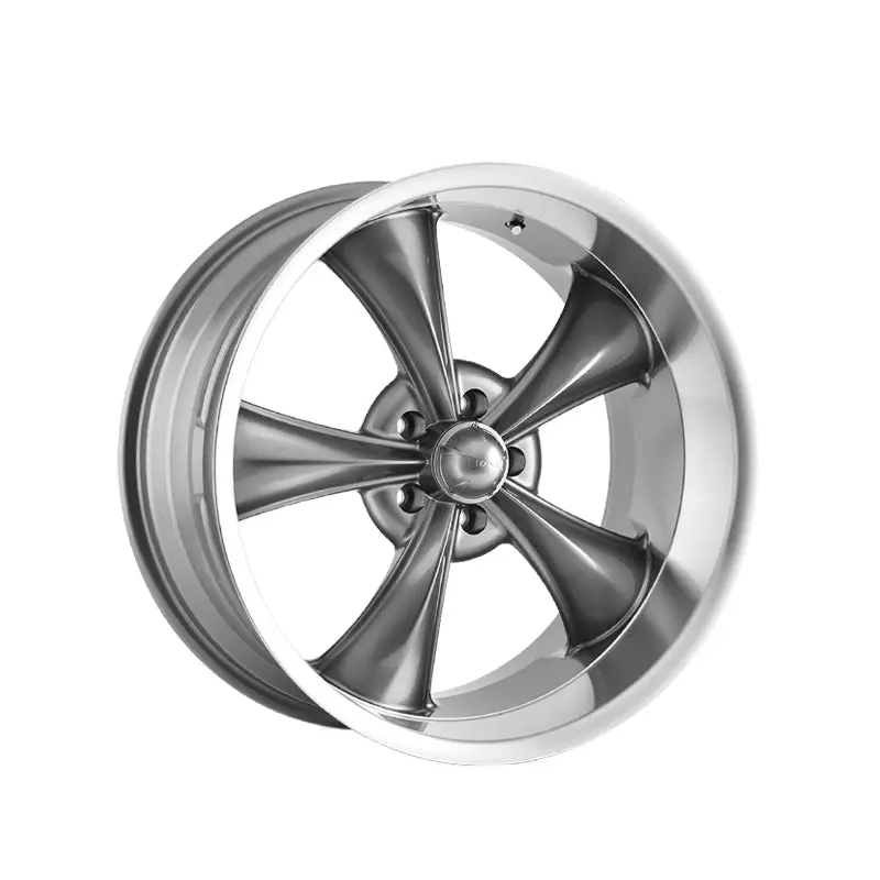 Ridler 695 17X7 5-120.65 83.82 Hub 0 Offset Gray Wheel Rim 1