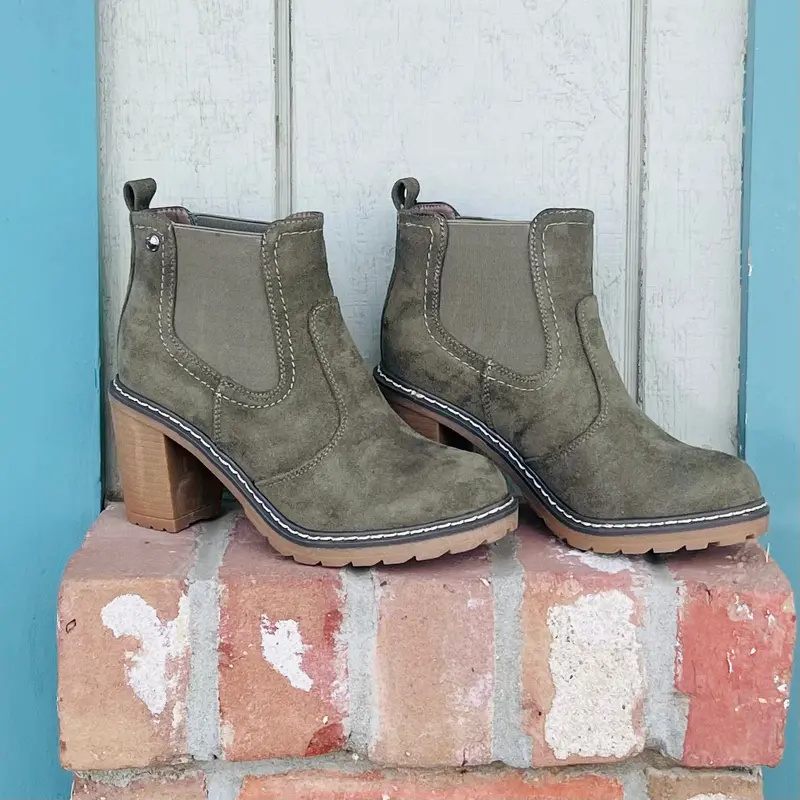 Rocky Top Bootie-Olive 1