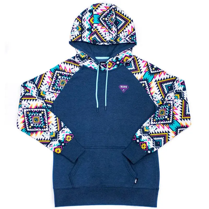 Rope Like A Girl Navy Hoodie 1