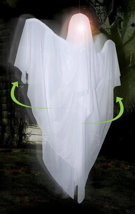 "Rotating Ghost" Animated Hanging Halloween Decoration 1