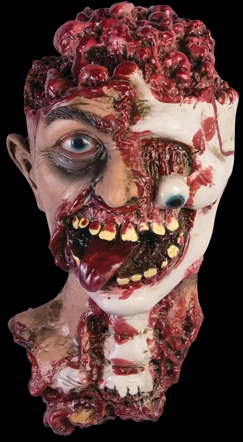 "Rotted Zombie Head" Hd Studios Bloody Halloween Prop 1