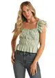 Ruched Tank- Jade 1