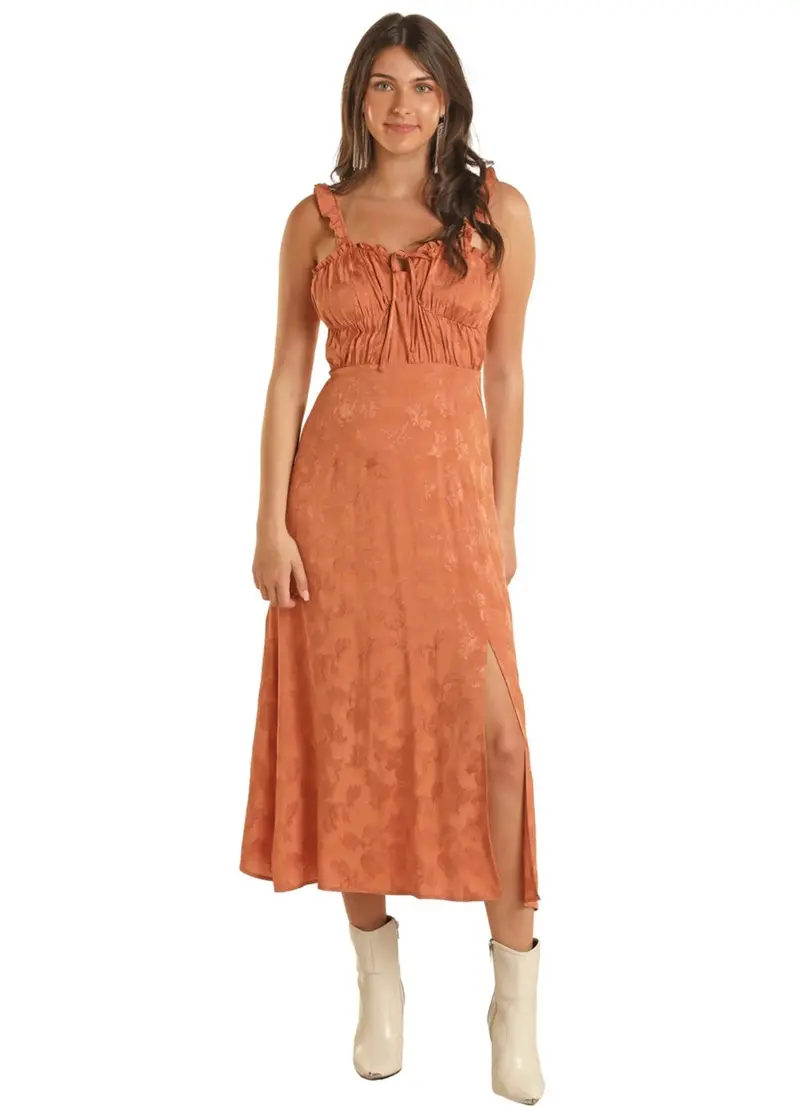 Rust Midi Dress 1