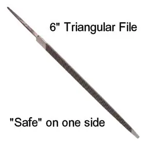 "Safe Sided" Triangular File 1