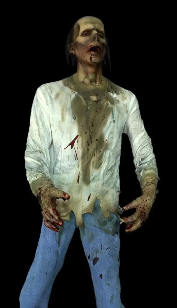 "Sallow" Zombie Professional Full Body Halloween Prop 1