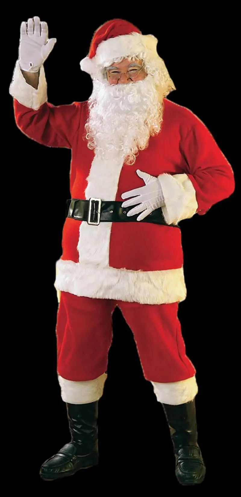 "Santa Suit - Flannel - Adult" Costume 1