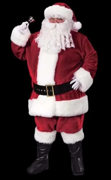 "Santa Suit - Plush Crimson - Plus Size" Costume 1
