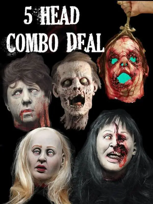 "Severed Heads Halloween Props" - 5X Package Deal 1