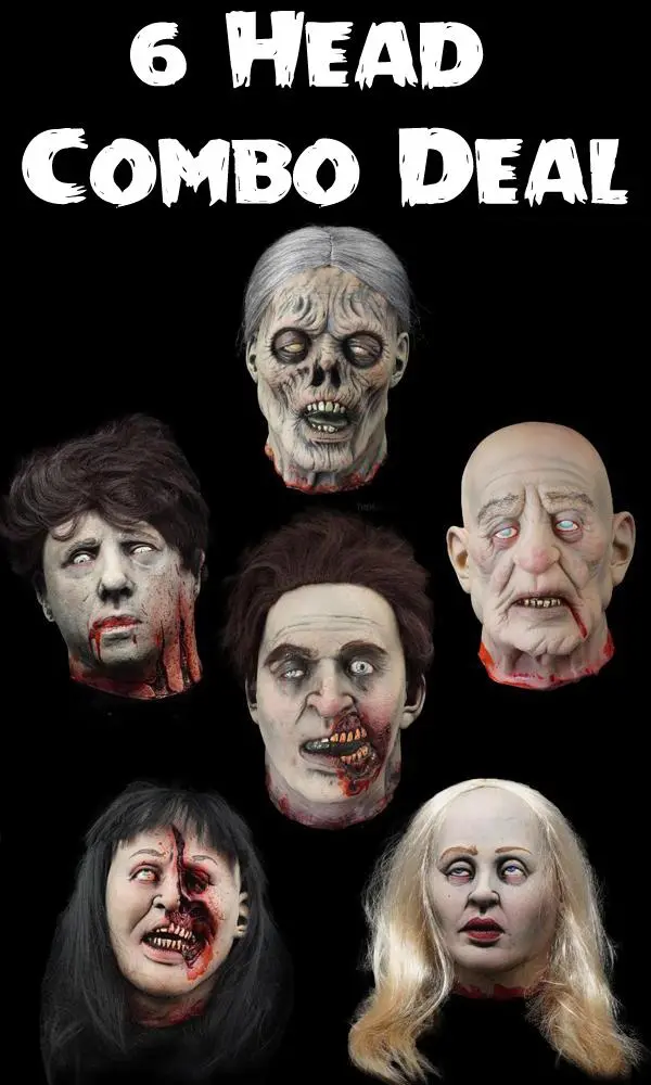 "Severed Heads Halloween Props" - 6X Package Deal 1