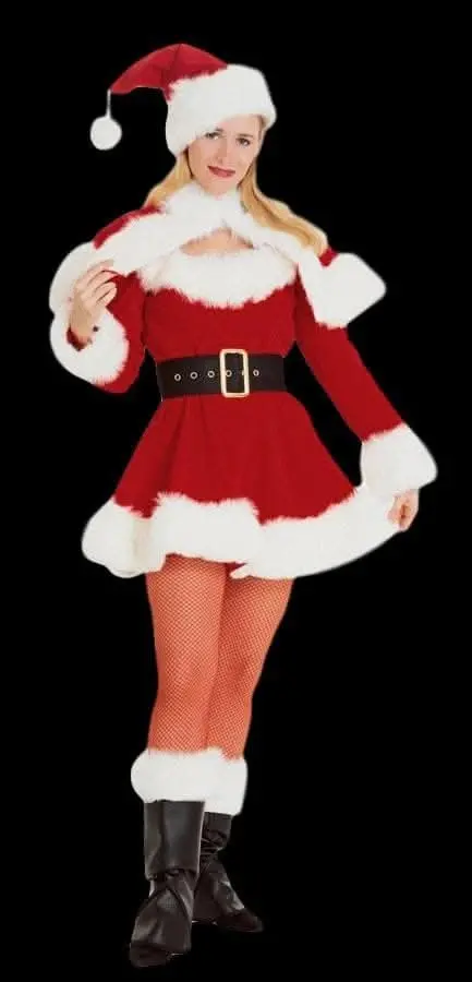 "Sexy Miss Santa - Adult Small" Costume 1