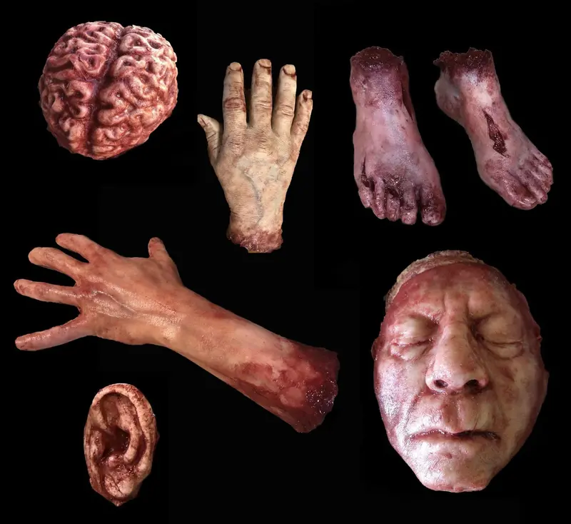 "Silicone Body Parts" Gory Halloween Props- Package Deal 1