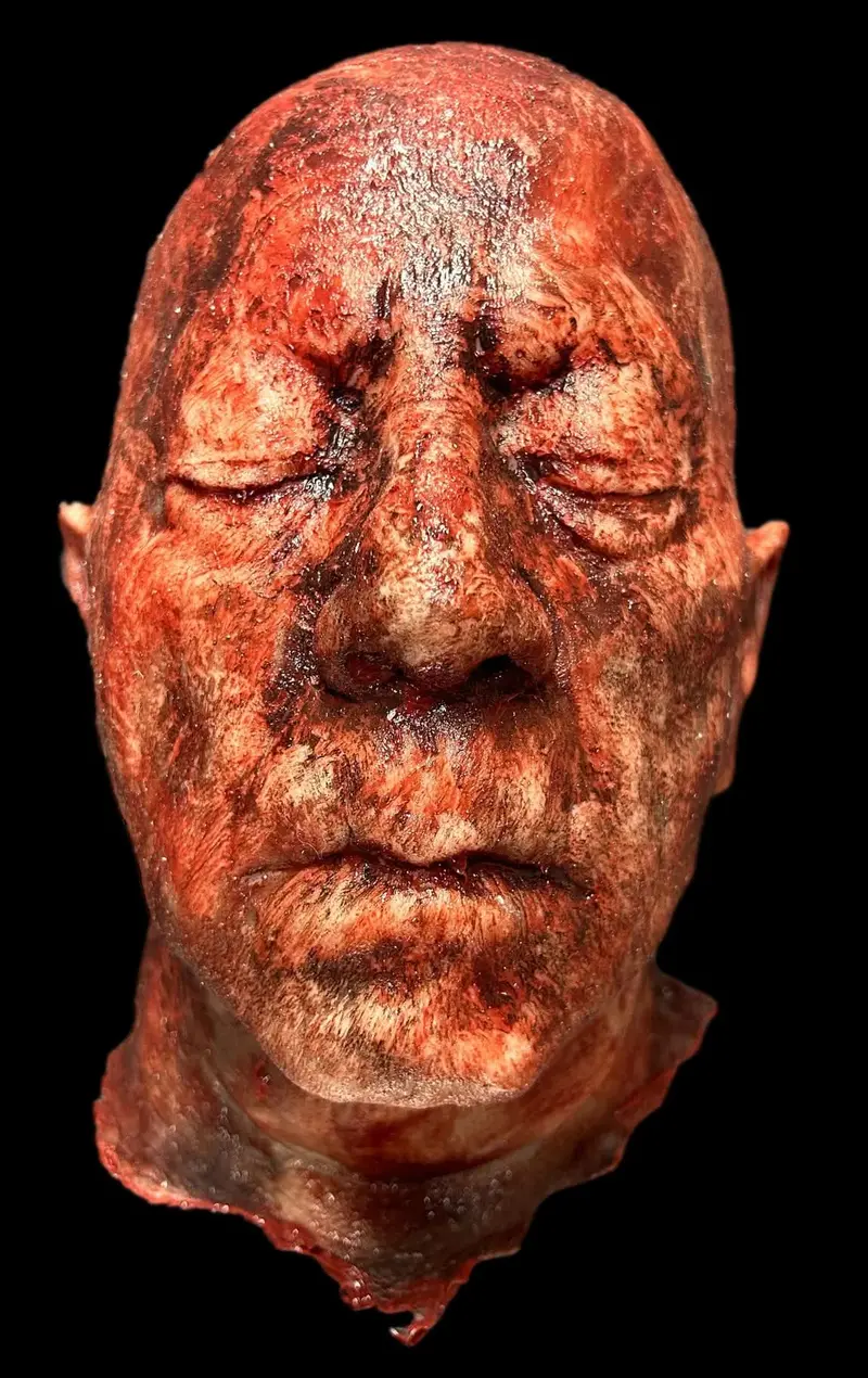 "Silicone Crispy Severed Head" Gory Halloween Prop 1