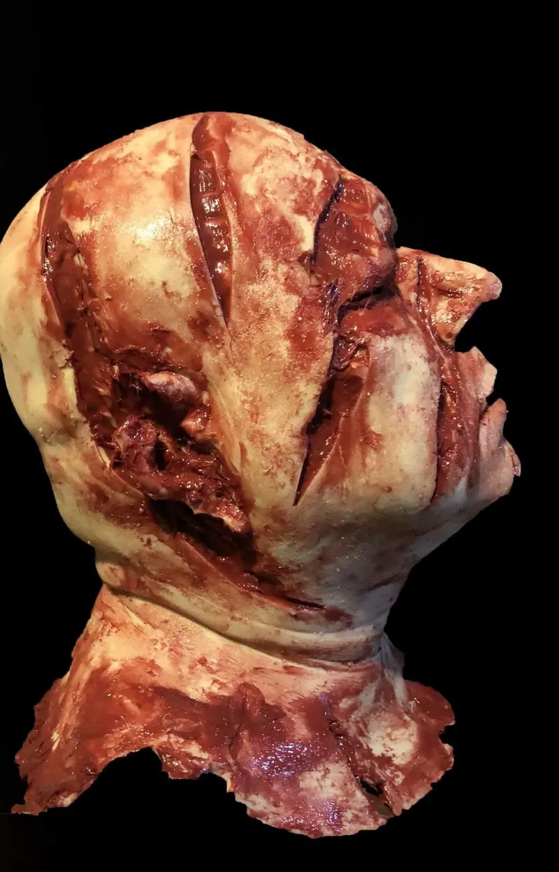 "Silicone Severed Head" Gory Halloween Prop 1