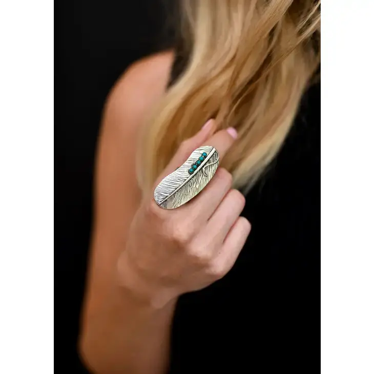 Silver Feather Ring 1
