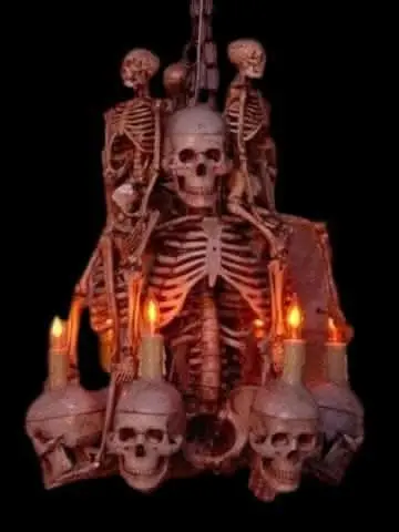 "Skeleton Chandelier" Haunted House Lighting 1