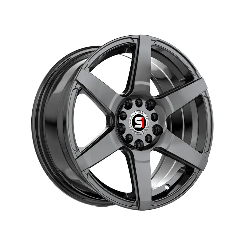 Spec-1 Spt-34 Gloss Black 16X7 5X100/5X114.3 73.1 Hub 30 Offset Black Wheel Rim 1