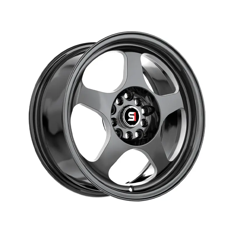 Spec-1 Spt-36 Gloss Black & Milled 16X7 5X100/5X114.3 73.1 Hub 30 Offset Black Wheel Rim 1