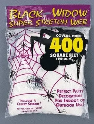 "Spider Web Bag - 400 Sqft" Haunted House Decoration 1