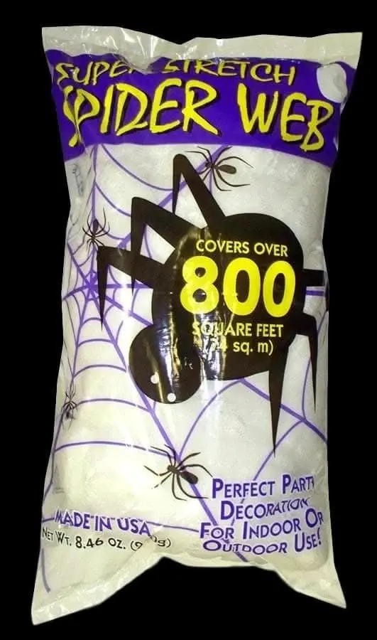 "Spider Web Bag - 8.4Oz" Haunted House Decoration 1