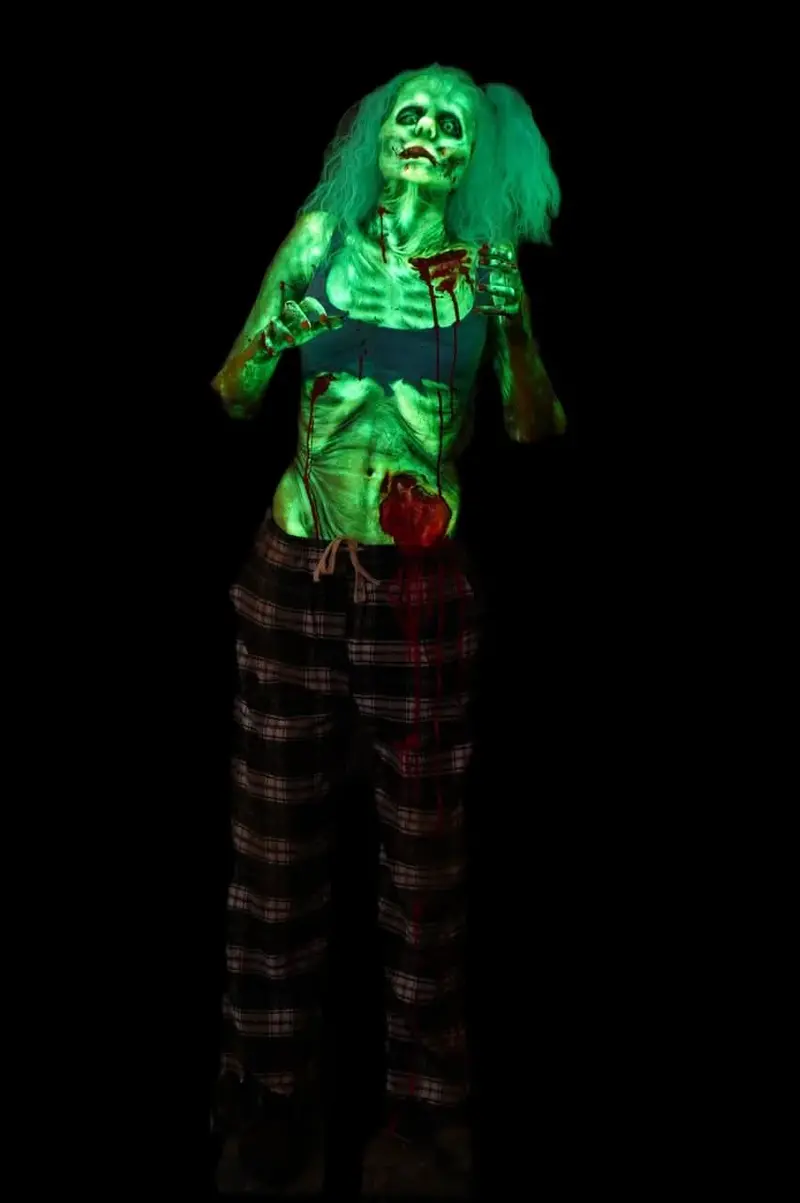 "Standing Glow Ghoul Luttra" Professional Full Body Halloween Prop 1