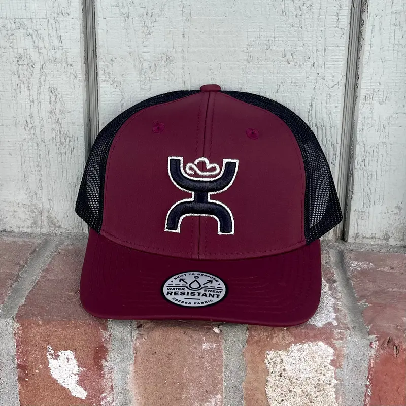 Sterling Maroon/Black Hooey Hat 1