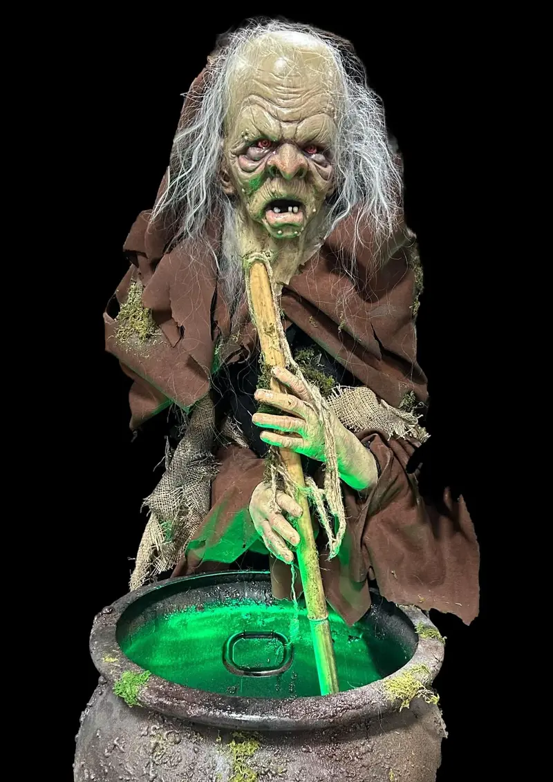 Stirring Witch Animatronic" Professional Halloween Animatronic 1