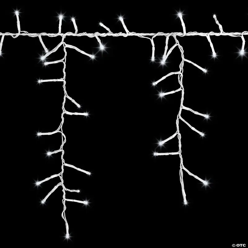 Strands Of Magic™ Tangle-Free Cool White Led Light Icicle String Christmas Outdoor Yard Decoration 1