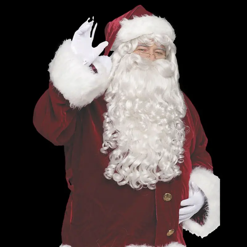 Super Deluxe Santa Wig & Beard 1