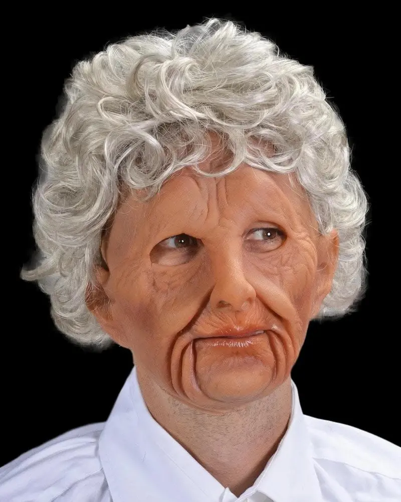 "Supersoft Old Woman" Moving Mouth Mask 1