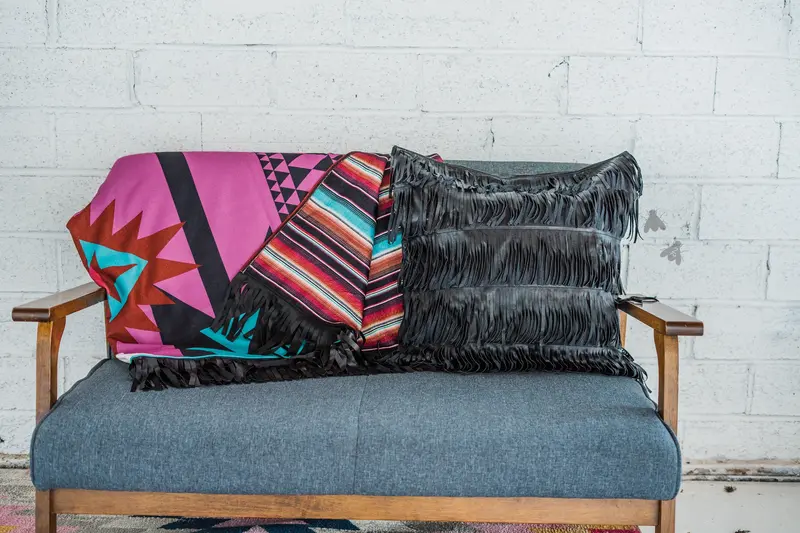 Sweet Caroline Fringe Blanket 1