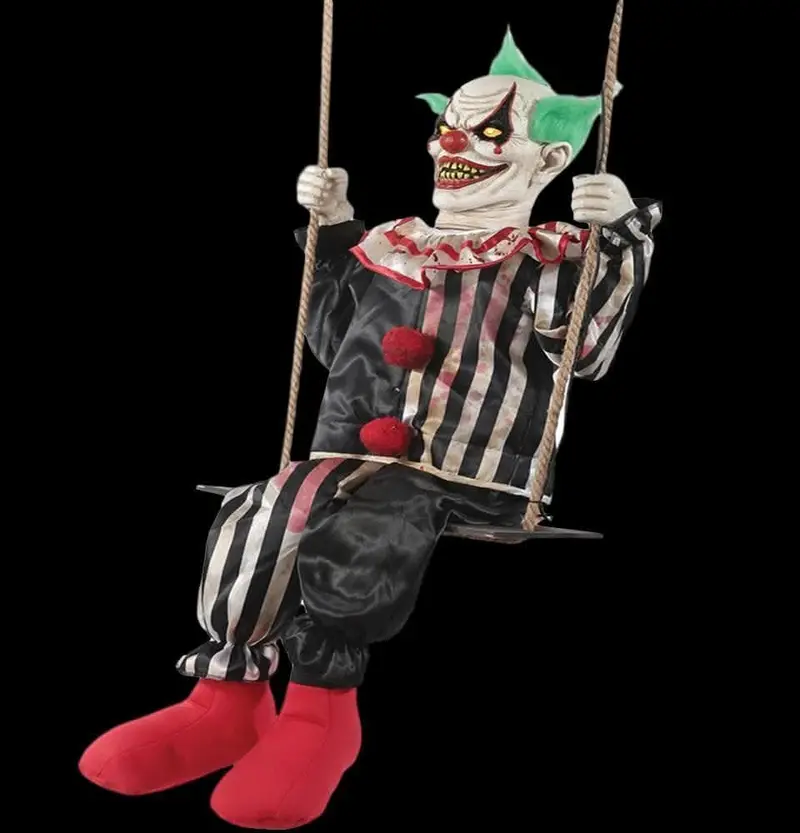 "Swinging Chuckles Clown" Halloween Animatronic Decoration 1