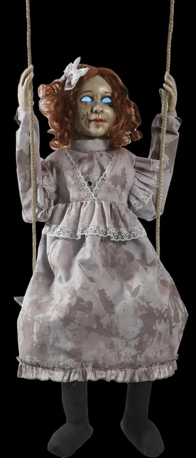 "Swinging Decrepit Doll" Halloween Animatronic Decoration 1