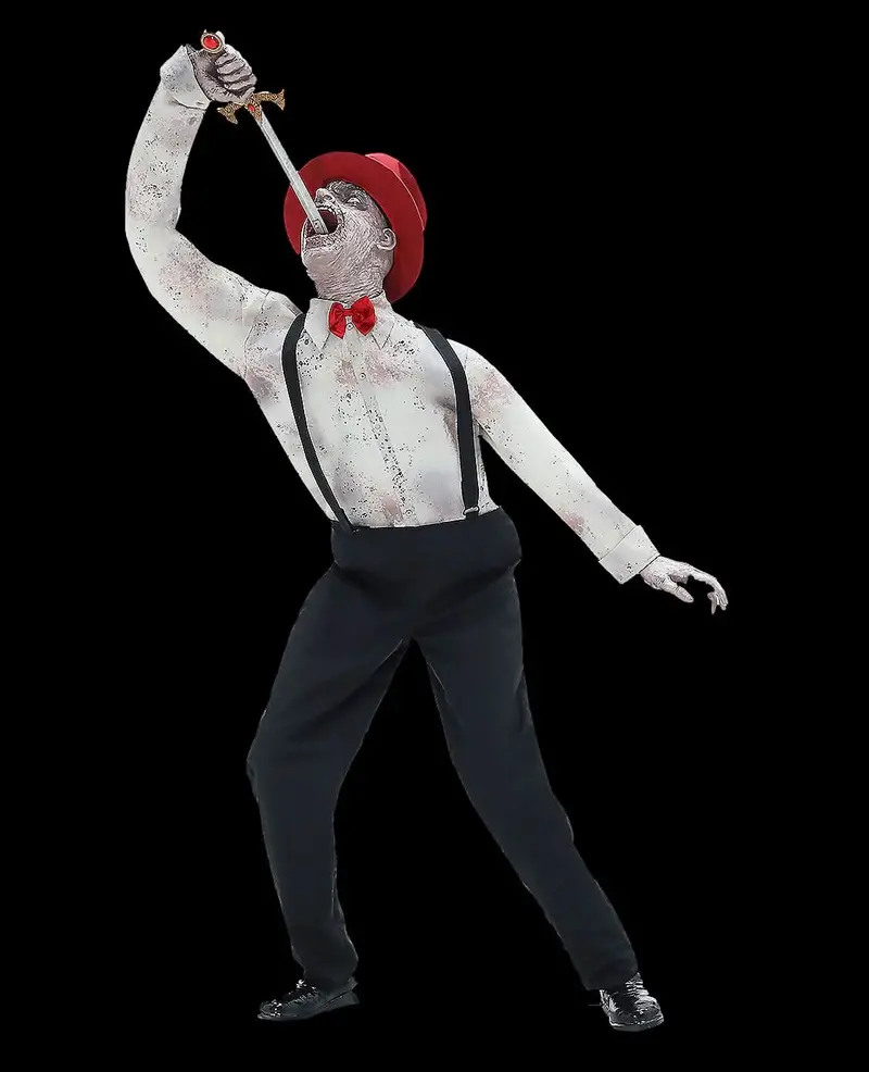 Sword Swallower Halloween Animatronic Decoration 1