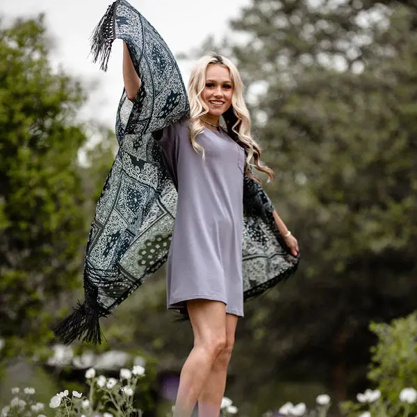 T-Shirt Dress-Grey 1